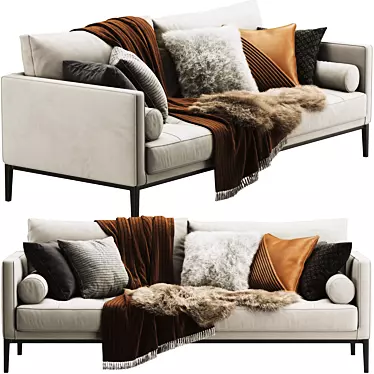 Maxalto Simpliciter Modern Sofa 3D model image 1 