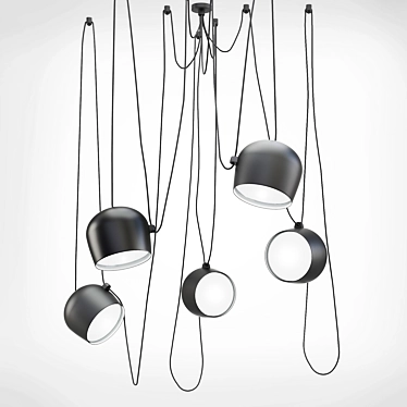 Sleek Modern Pendant Light 3D model image 1 