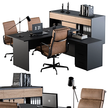 Executive Suite: Contemporary Office Furniture 3D model image 1 
