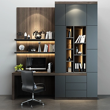 Stylish Cabinet Furniture 3D model image 1 