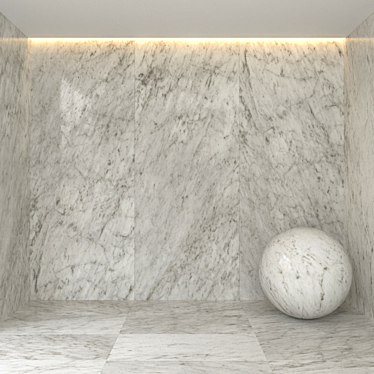 Elegant Bianco Venatino Gioia Marble 3D model image 1 