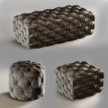 Cozy Bed Set: Complete Your Serene Sleep 3D model image 1 