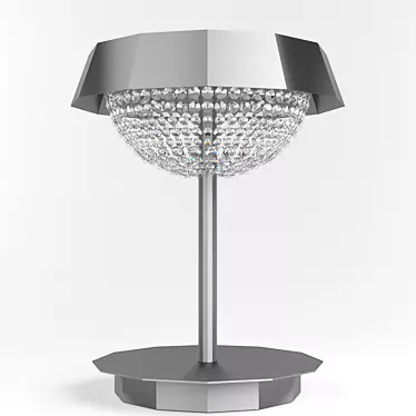 Crystalline Glass Table Lamp 3D model image 1 