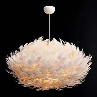 Elegant Feather Chandelier: Vita Copenhagen 3D model image 1 