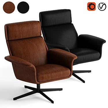 Bielefelder Werkstaetten Legend Armchair: Luxurious Comfort Meets Timeless Elegance 3D model image 1 