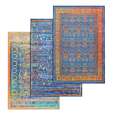 High-Quality Carpets Set 3D model image 1 