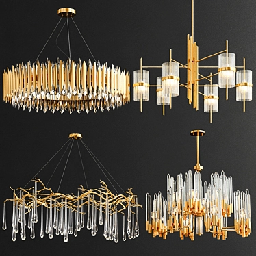 Luxury Chandelier Collection: Graceful Impression 3D model image 1 