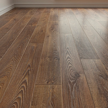 Laminate Parquet Flooring - Oak Natur Brown  High-Quality, Versatile Design 3D model image 1 