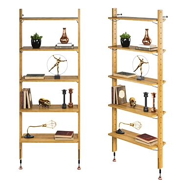 Modular Theo Shelving: Versatile and Stylish 3D model image 1 