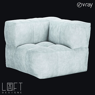 LoftDesigne 2954 Chair: Stylish, Compact, Comfortable 3D model image 1 