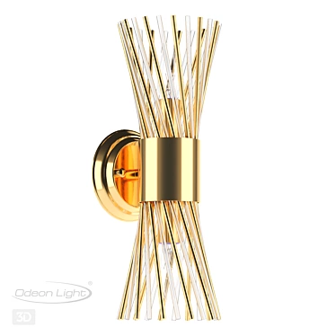 Hall Orta 2-Light Odeon Wall Sconce 3D model image 1 