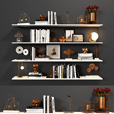 Modern Shelf Unit: Vray & Corona 3D model image 1 