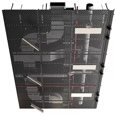 SAS International Industrial Ceiling 3D model image 1 