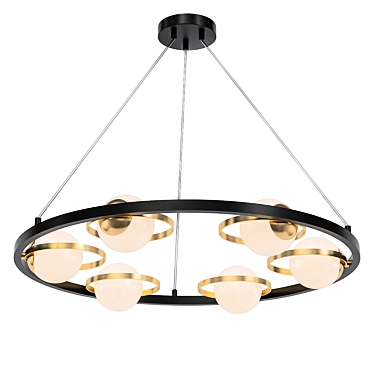 Saturn 6 Pendant Light 3D model image 1 