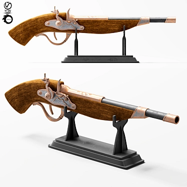 Decorative Gun 6s: Exquisite Firearms 3D model image 1 