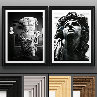 Art Frame 546: Elegant & Versatile 2-piece Texture Set 3D model image 1 