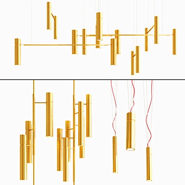 Sleek Tube Lighting Collection 3D model image 1 