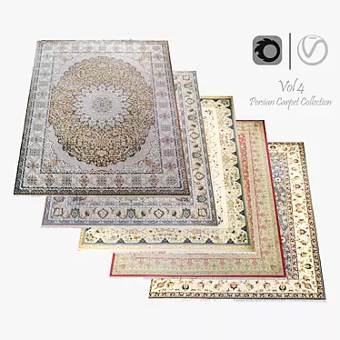 Luxury Persian Carpet: 4K Texture 3D model image 1 