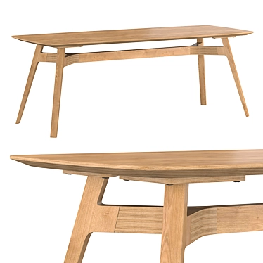 Lasting Birch Bar Table 3D model image 1 