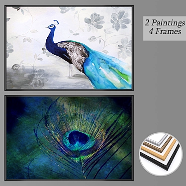 Elegant Wall Art Set 3D model image 1 