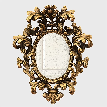 Elegant Roberto Giovannini Art Mirror 3D model image 1 
