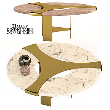 Stylish Halley Dining Table 3D model image 1 