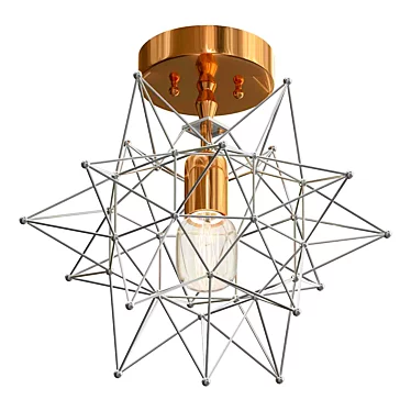 Illuminating Moravian Star Pendant 3D model image 1 