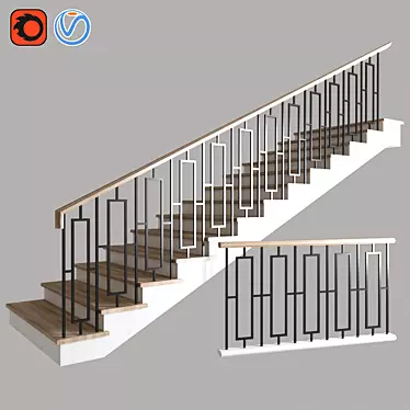 Versatile Staircase Solution 3D model image 1 
