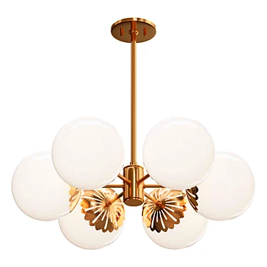 Shimmering Dewdrop Chandelier 3D model image 1 