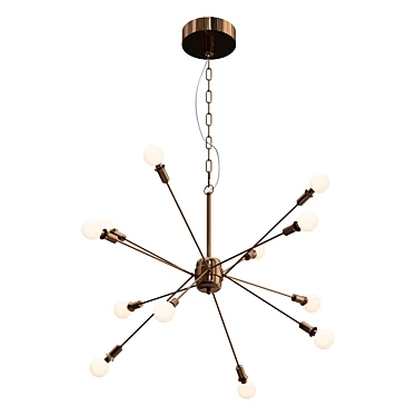 Radiant Burst Chandelier 3D model image 1 