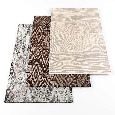 Diverse Carpet Collection: 5 Textures 3D model image 1 