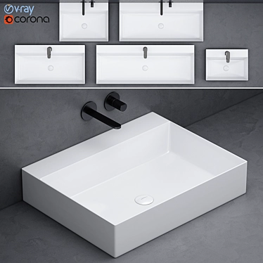 Antonio Lupi Gestomood Washbasin Set 3D model image 1 