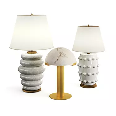 Elegant Kelly Wearstler Lamps 3D model image 1 