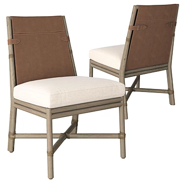 Elegant Bercut Dining Chair 3D model image 1 