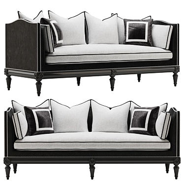 Elegant Belvedere Sofa by Lillian August 3D model image 1 