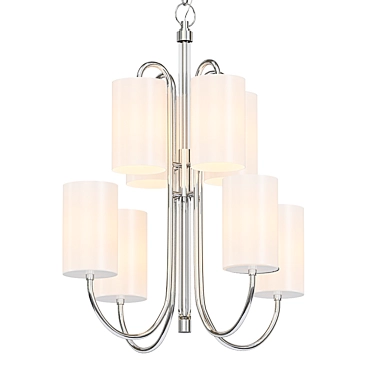 Elegant 28" Hudson Valley Chandelier 3D model image 1 