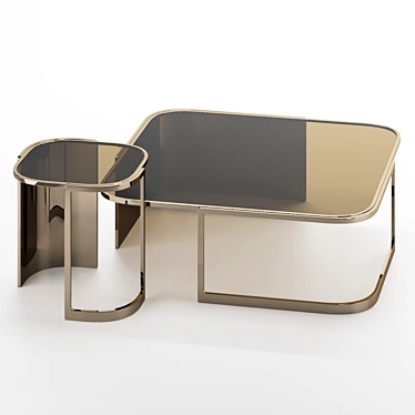 Bent Fendi Casa Coffee Table 3D model image 1 