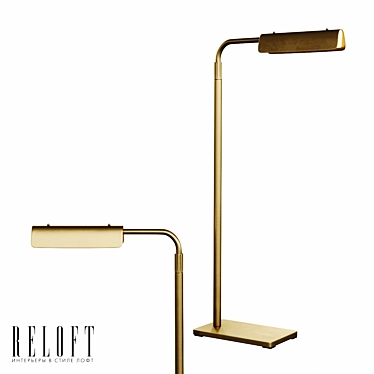 HUSTON Task Floor Lamp: Sleek and Functional 3D model image 1 