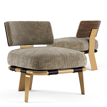 Airflow Caracole Chair: Breathable Comfort with Modern Design 3D model image 1 