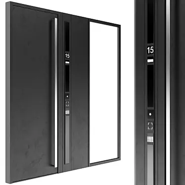 Sleek Contemporary Door Model 3D model image 1 