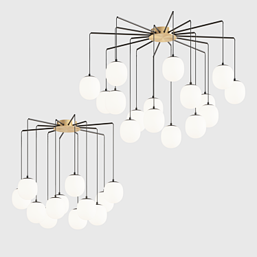 Rhapsody Ideal Lux Chandeliers 3D model image 1 