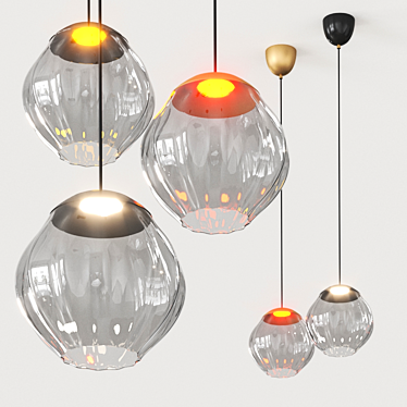 ALMA LIGHT Soft Pendant Lamp - Stylish Illumination for Modern Spaces 3D model image 1 