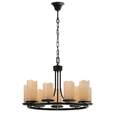 Ivanhoe Marble Pendant Light 3D model image 1 