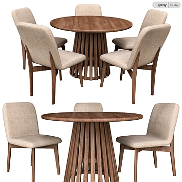 Modern Lifestorey Pavia Table Set 3D model image 1 