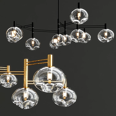 Elegance Unleashed: TEMPER Chandelier 3D model image 1 