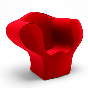 Cozy Lounge Chair | Soft Big Easy 3D model image 1 