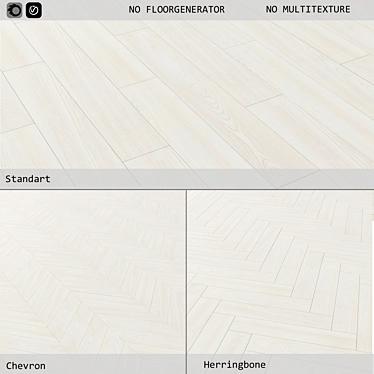 Pergo Natural Ash Flooring - Versatile Designs 3D model image 1 