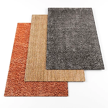 Textured Carpet Collection: 10 Unique Designs 3D model image 1 