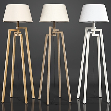 Vintage-inspired Floor Lamp - Sleek Design 3D model image 1 