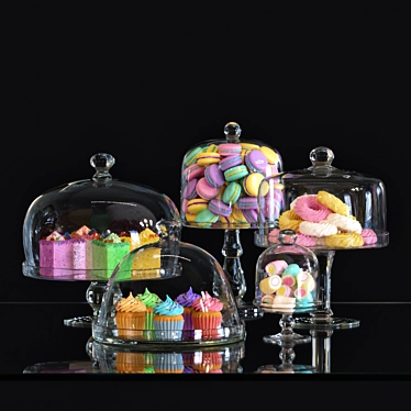 Deluxe Cake Holder Set 3D model image 1 